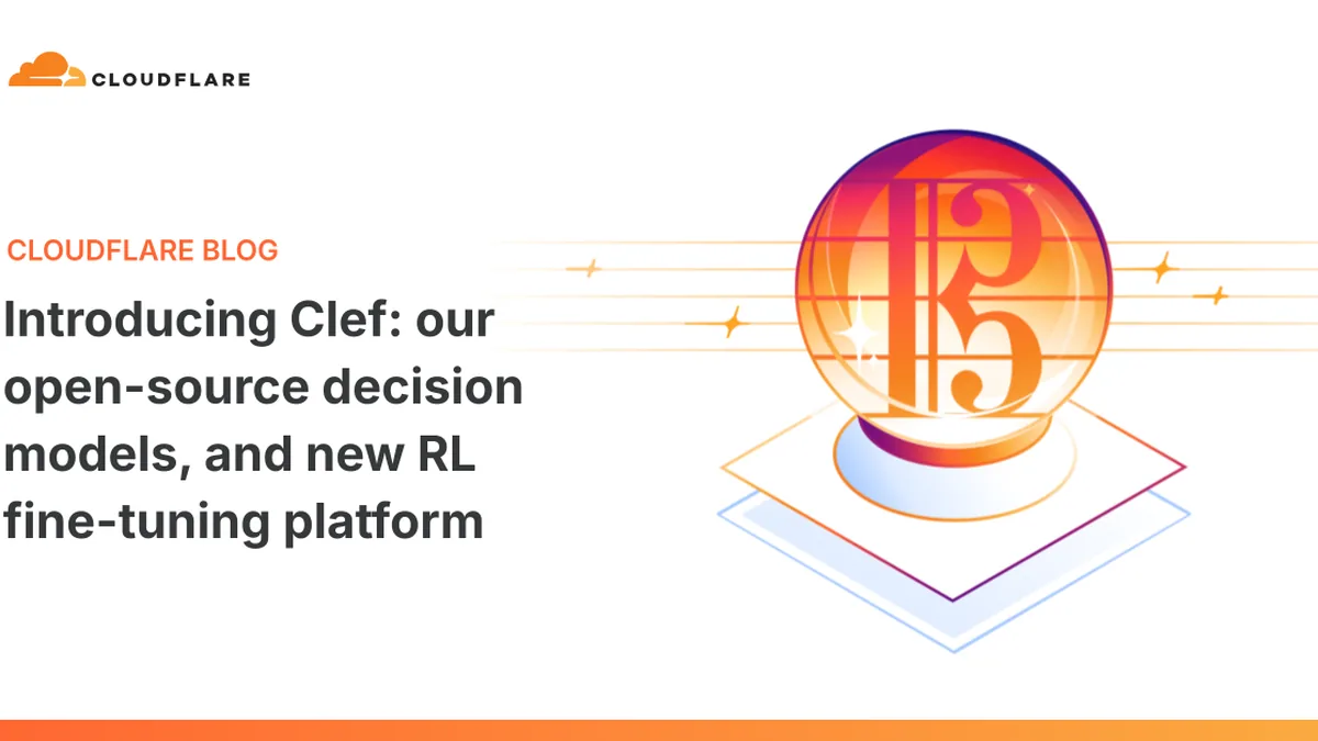 Cloudflare 决策模型 Clef 发布公告配图